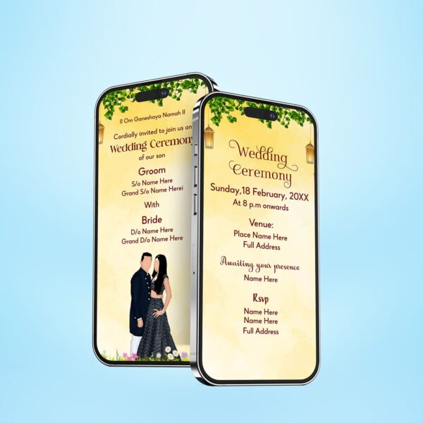 WhatsApp wedding invitation video