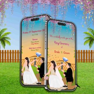 Ring Ceremony Invitation Card