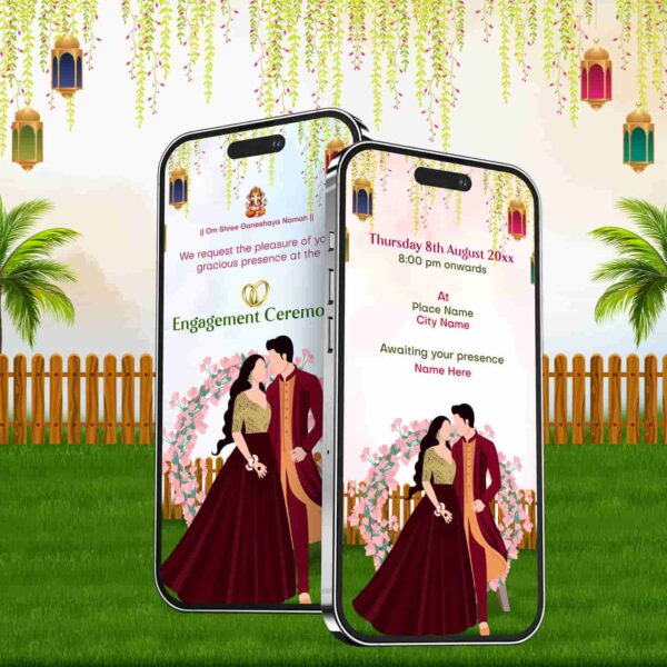 Engagement invitation video