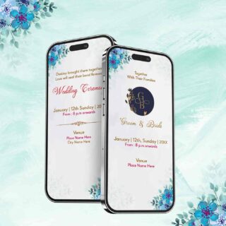 Unique Animated Floral Theme Invitation Video