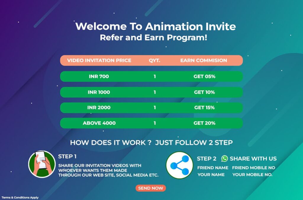 Refer and Earn 2 animation invite-Refer-Earn-program