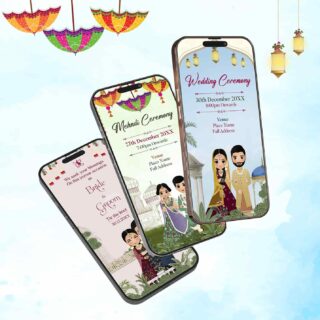 Animated Invitation Wedding Card Video