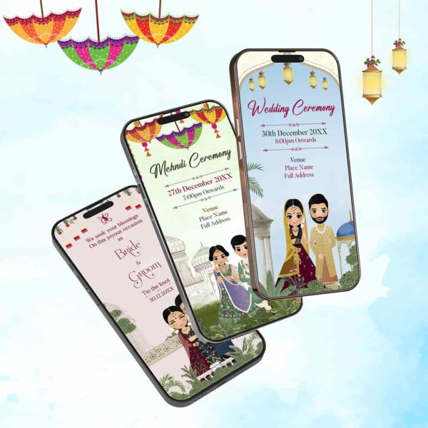 Animated Invitation Wedding Card Video