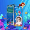 Little Mermaid Birthday Invitation Card
