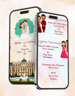 Animated wedding invitation card