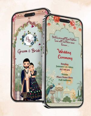 Royal Indian wedding invitation