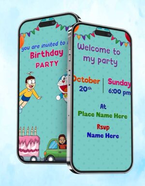 birthday party digital invitation