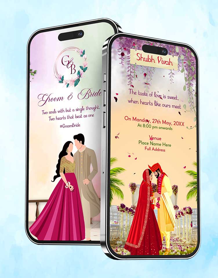 digital wedding card for whatsapp