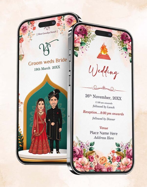 Instant Digital Wedding Invitation for WhatsApp