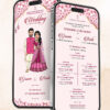 Pink Floral Wedding Invitation Digital