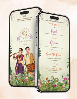 Traditional South Indian 3D Wedding Invitation Video | 3D Wedding Invitation for WhatsApp | W-20V
