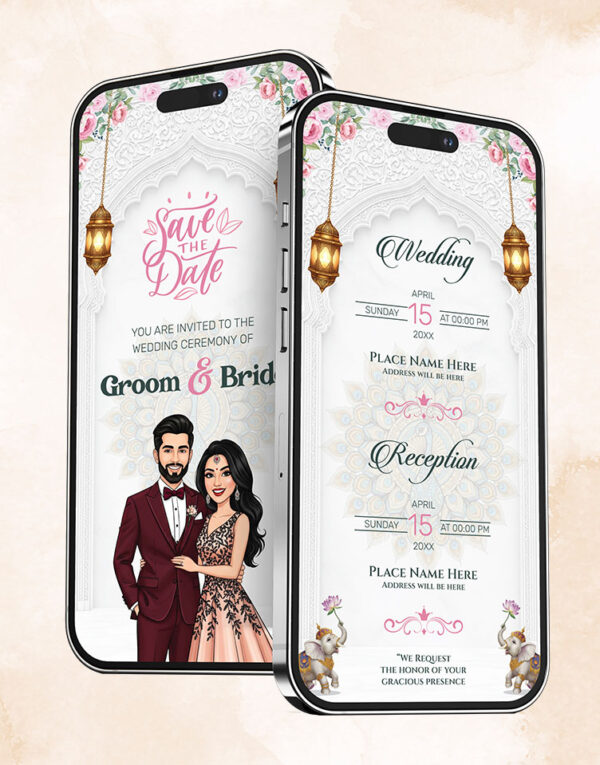 save the date digital card for whatsapp