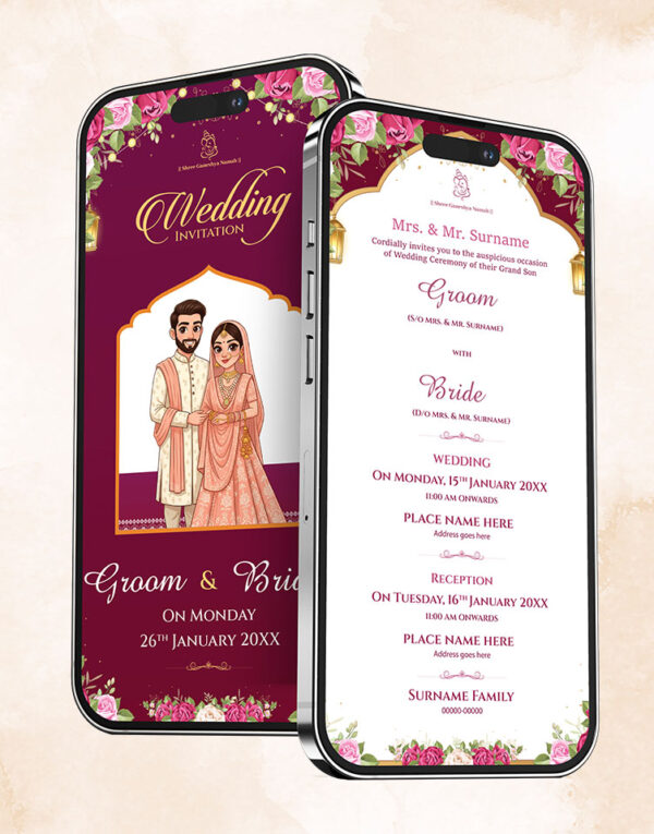 Animated Hindu Wedding Invitation