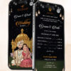 Dark Theme Punjabi Wedding Invitation Card