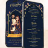 Royal Blue Digital Wedding Invitation Card