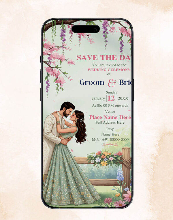 Save The Date Wedding Video Invitation