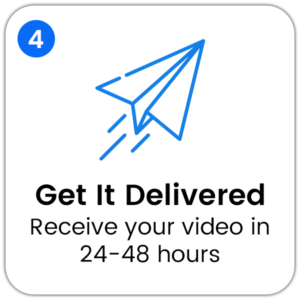 Fast wedding invitation video delivery
