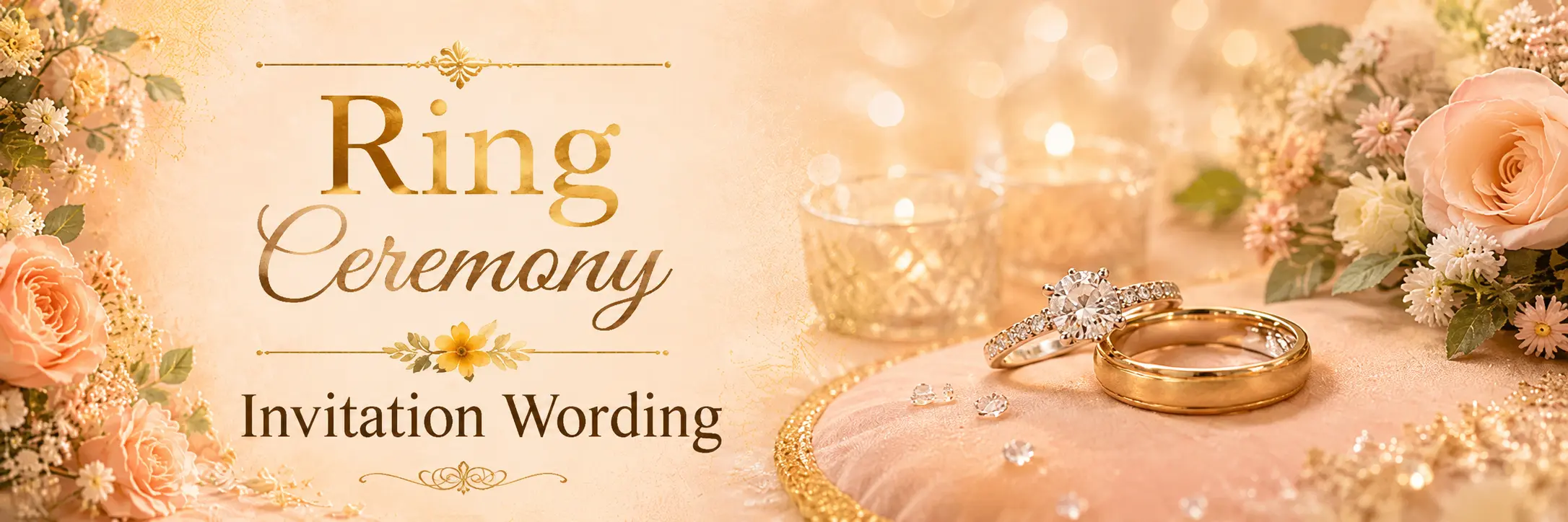 Ring Ceremony Invitation Wording ideas for engagement celebration