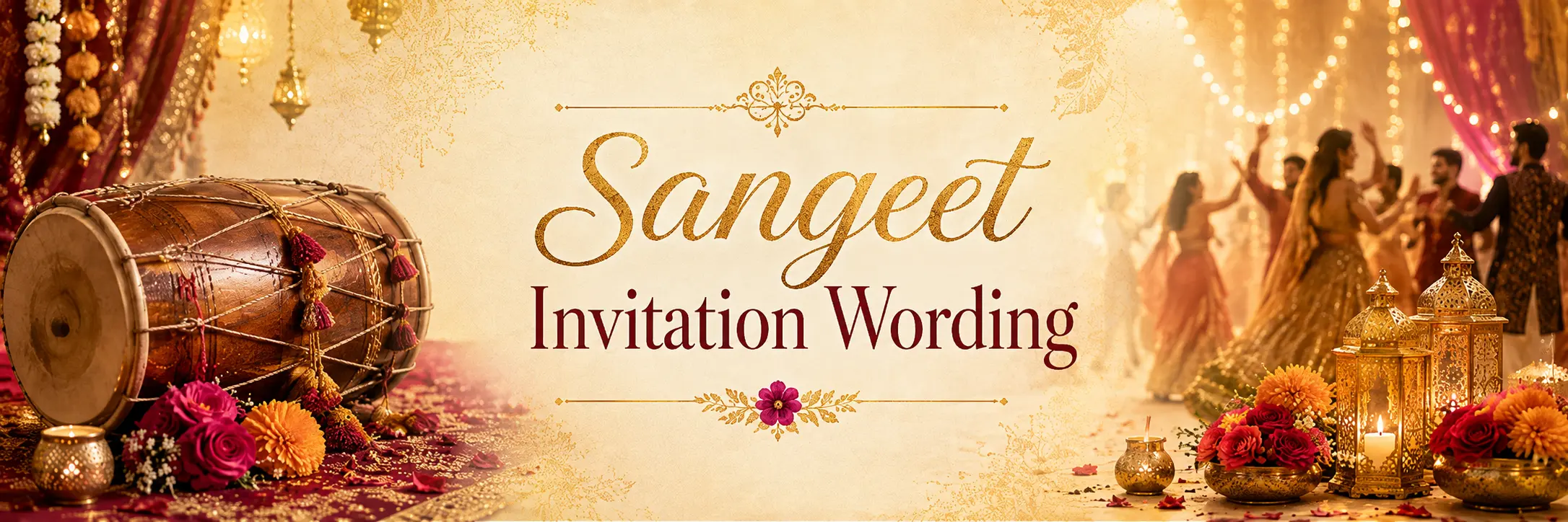 Sangeet Invitation Wording ideas for wedding celebration
